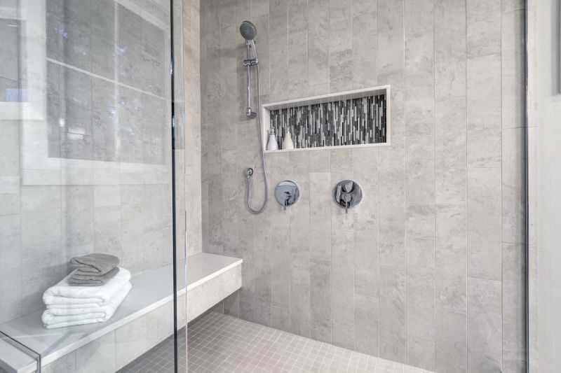 Compact Shower with Built-in Storage